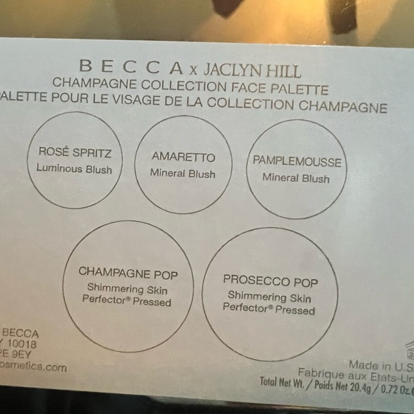 BECCA x Jaclyn Hill champagne collection face palette - Picture 2 of 3